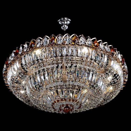 Люстра Двойное кольцо пластинка с подвесом Чайная в Симферополе Гусь Хрустальный