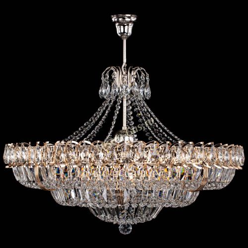 Люстра Двойное кольцо пластинка с подвесом в Симферополе Гусь Хрустальный