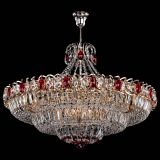 Люстра Двойное кольцо пластинка с подвесом Красная в Симферополе