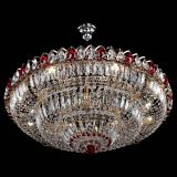 Люстра Двойное кольцо пластинка с подвесом Красная в Симферополе