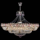 Люстра Двойное кольцо пластинка с подвесом Розовая в Симферополе