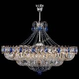 Люстра Двойное кольцо пластинка с подвесом Синяя в Симферополе