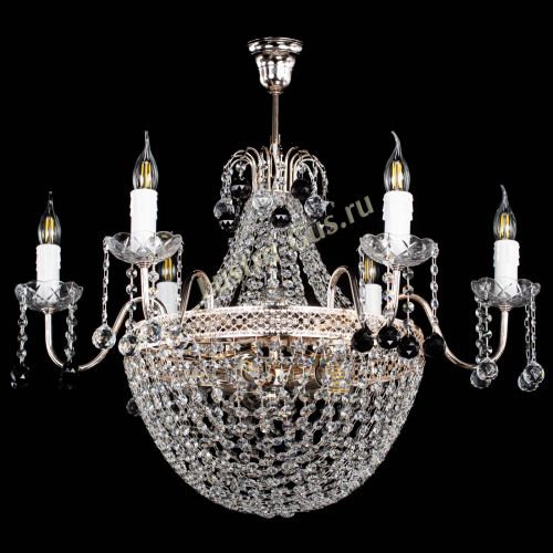 Люстра Елизавета №11 Венеция черная в Симферополе Гусь Хрустальный