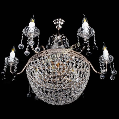 Люстра Елизавета №11 Венеция черная в Симферополе Гусь Хрустальный