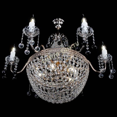 Люстра Елизавета №11 Венеция черная в Симферополе Гусь Хрустальный