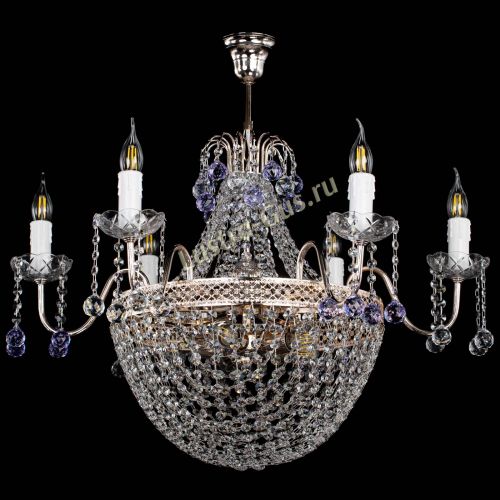 Люстра Елизавета №11 Венеция фиолетовая в Симферополе Гусь Хрустальный