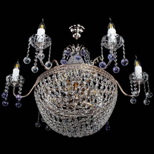 Люстра Елизавета №11 Венеция фиолетовая в Симферополе Гусь Хрустальный