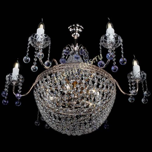 Люстра Елизавета №11 Венеция фиолетовая в Симферополе Гусь Хрустальный