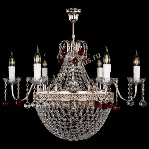 Люстра Елизавета №11 Венеция красная в Симферополе Гусь Хрустальный