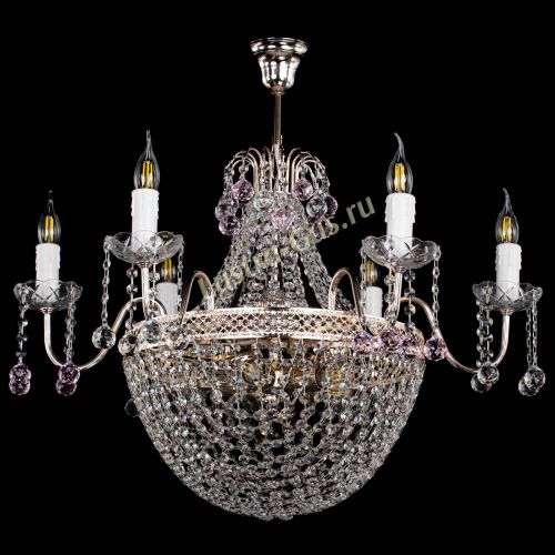 Люстра Елизавета №11 Венеция розовая в Симферополе Гусь Хрустальный