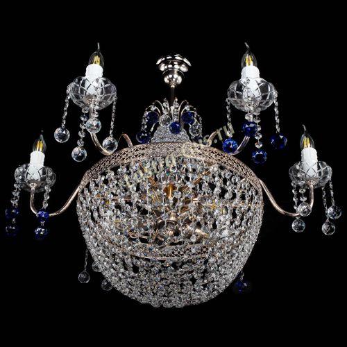 Люстра Елизавета №11 Венеция синяя в Симферополе Гусь Хрустальный