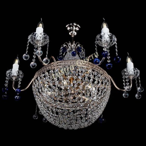 Люстра Елизавета №11 Венеция синяя в Симферополе Гусь Хрустальный