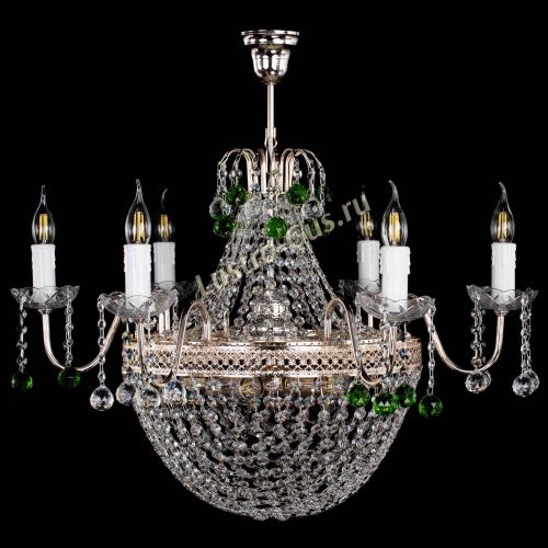 Люстра Елизавета №11 Венеция зеленая в Симферополе Гусь Хрустальный