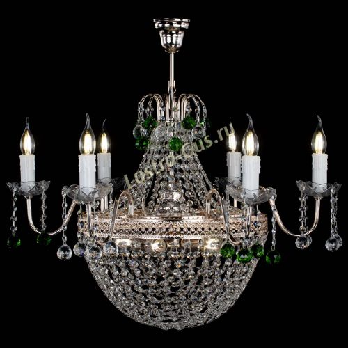 Люстра Елизавета №11 Венеция зеленая в Симферополе Гусь Хрустальный