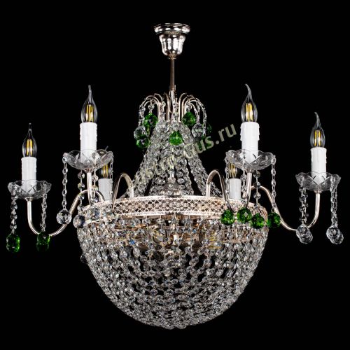 Люстра Елизавета №11 Венеция зеленая в Симферополе Гусь Хрустальный