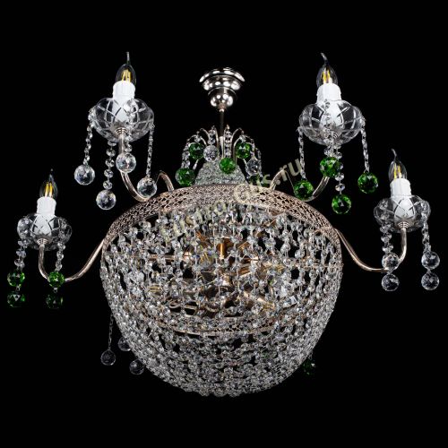 Люстра Елизавета №11 Венеция зеленая в Симферополе Гусь Хрустальный