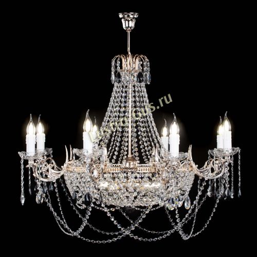 Люстра Елизавета №13 черная в Симферополе Гусь Хрустальный