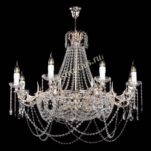 Люстра Елизавета №13 черная в Симферополе Гусь Хрустальный