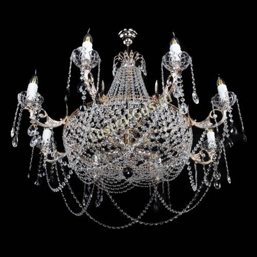 Люстра Елизавета №13 черная в Симферополе Гусь Хрустальный