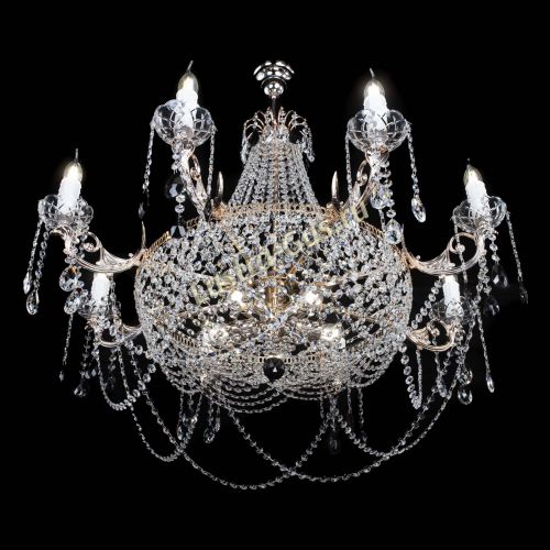 Люстра Елизавета №13 черная в Симферополе Гусь Хрустальный