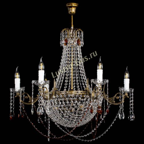 Люстра Елизавета малая №9 под бронзу Чайная в Симферополе Гусь Хрустальный