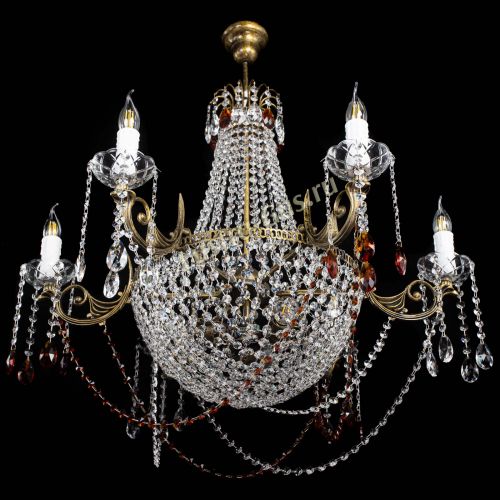 Люстра Елизавета малая №9 под бронзу Чайная в Симферополе Гусь Хрустальный