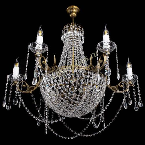 Люстра Елизавета малая №9 под бронзу в Симферополе Гусь Хрустальный