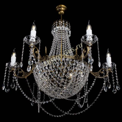 Люстра Елизавета малая №9 под бронзу в Симферополе Гусь Хрустальный