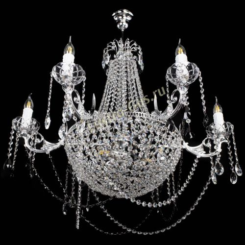 Люстра Елизавета малая №9 черная в Симферополе Гусь Хрустальный