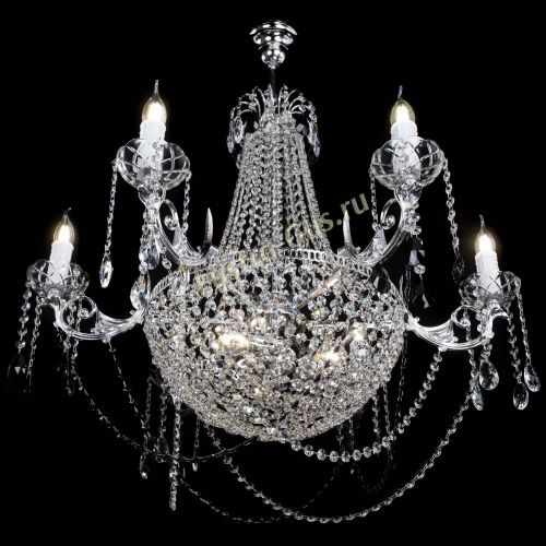 Люстра Елизавета малая №9 черная в Симферополе Гусь Хрустальный