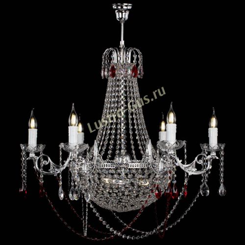 Люстра Елизавета малая №9 красная в Симферополе Гусь Хрустальный