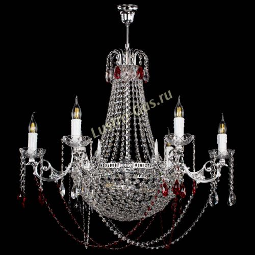 Люстра Елизавета малая №9 красная в Симферополе Гусь Хрустальный