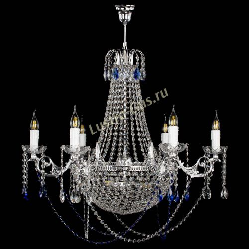 Люстра Елизавета малая №9 синяя в Симферополе Гусь Хрустальный