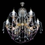 Люстра Елизавета малая Розовая (рожки - металл) в Симферополе