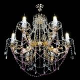 Люстра Елизавета малая Розовая (рожки - металл) в Симферополе