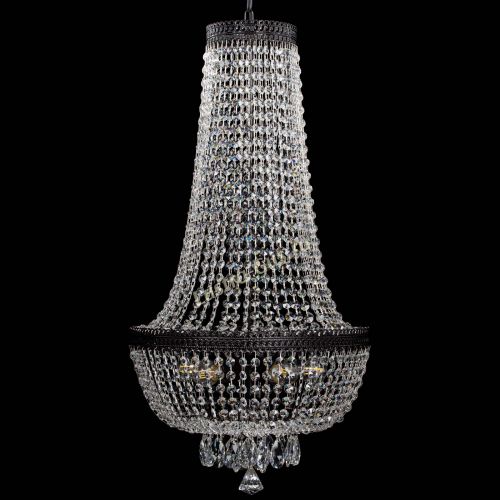 Люстра Флоренция №5 Купол черная удлиненная в Симферополе Гусь Хрустальный