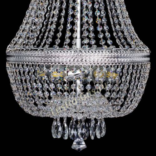 Люстра Флоренция №5 Купол длинный с подвесом в Симферополе Гусь Хрустальный