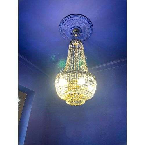 Люстра Флоренция №5 Купол длинный с подвесом в Симферополе Гусь Хрустальный