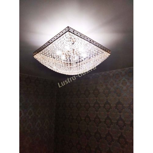 Люстра Квадрат №28 - 600 мм в Симферополе Гусь Хрустальный