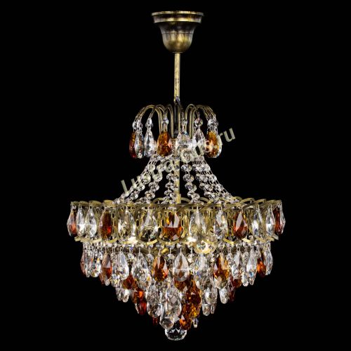 Люстра Грация с подвесом под бронзу Чайная в Симферополе Гусь Хрустальный