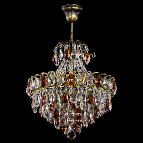 Люстра Грация с подвесом под бронзу Чайная в Симферополе Гусь Хрустальный