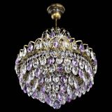 Люстра Грация с подвесом под бронзу Фиолетовая в Симферополе