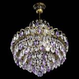 Люстра Грация с подвесом под бронзу Фиолетовая в Симферополе