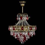 Люстра Грация с подвесом под бронзу Красная в Симферополе