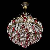 Люстра Грация с подвесом под бронзу Красная в Симферополе