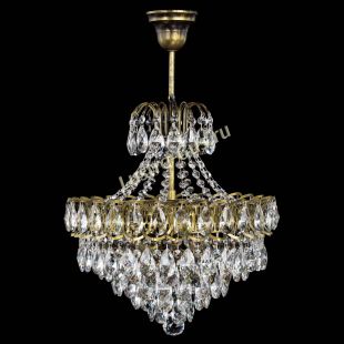 Люстра подвесная Грация с подвесом под бронзу