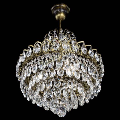 Люстра Грация с подвесом под бронзу в Симферополе Гусь Хрустальный