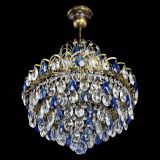 Люстра Грация с подвесом под бронзу Синяя в Симферополе