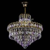 Люстра Грация №5 с подвесом под бронзу Фиолетовая в Симферополе