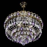 Люстра Грация №5 с подвесом под бронзу Фиолетовая в Симферополе